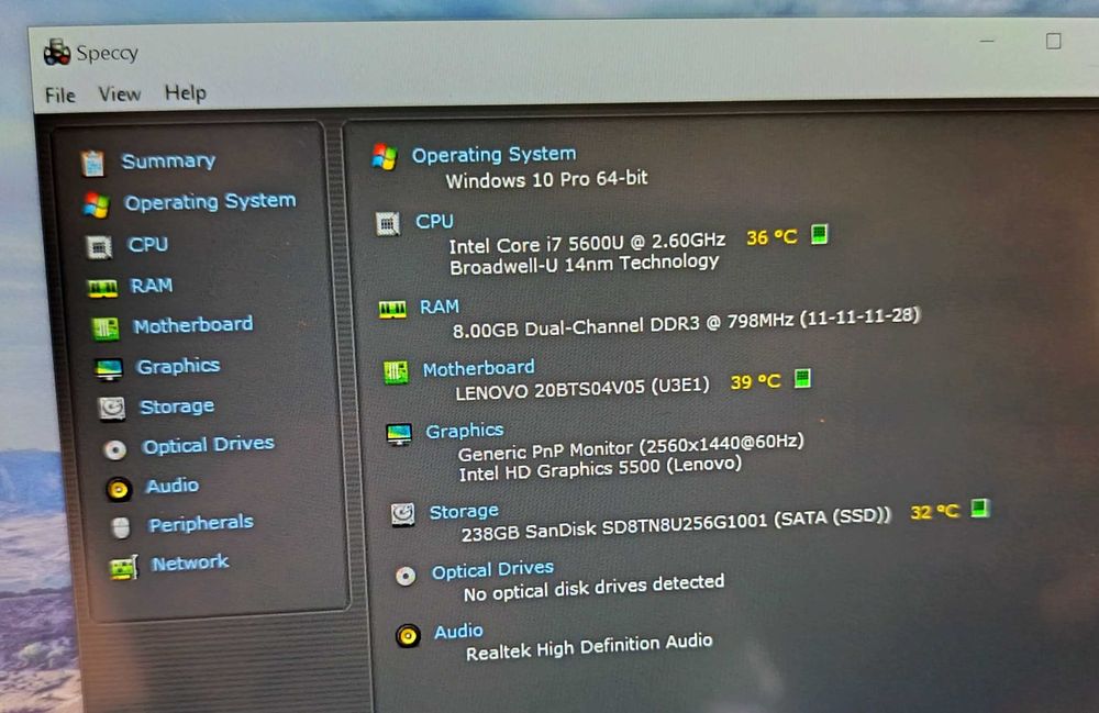 ThinkPad X1 Carbon 3rd 14.1" QHD Touch i7-5600U, 8Gb RAM, 256Gb SSD