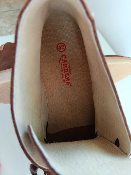 Ghete chukka suede 45 premium Carrera NOI piele naturala moale