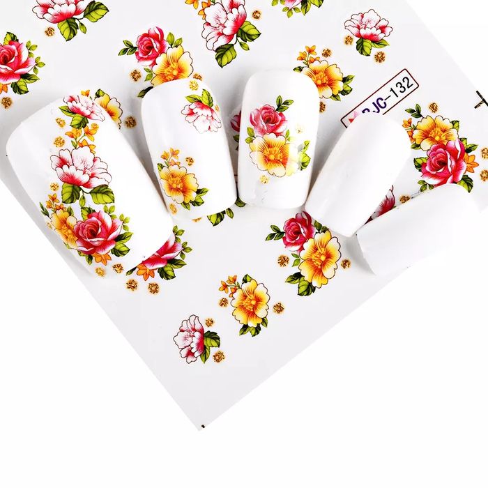 Для Маникюра. Галографическая фольга Стикеры для ногтей