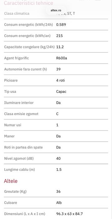 Lada frigirifica Gorenje FH25EAW