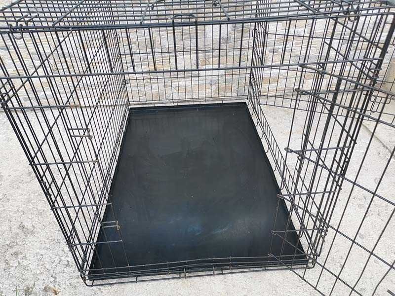 голяма метална клетка за куче 106x70x76см за транспорт и стационар