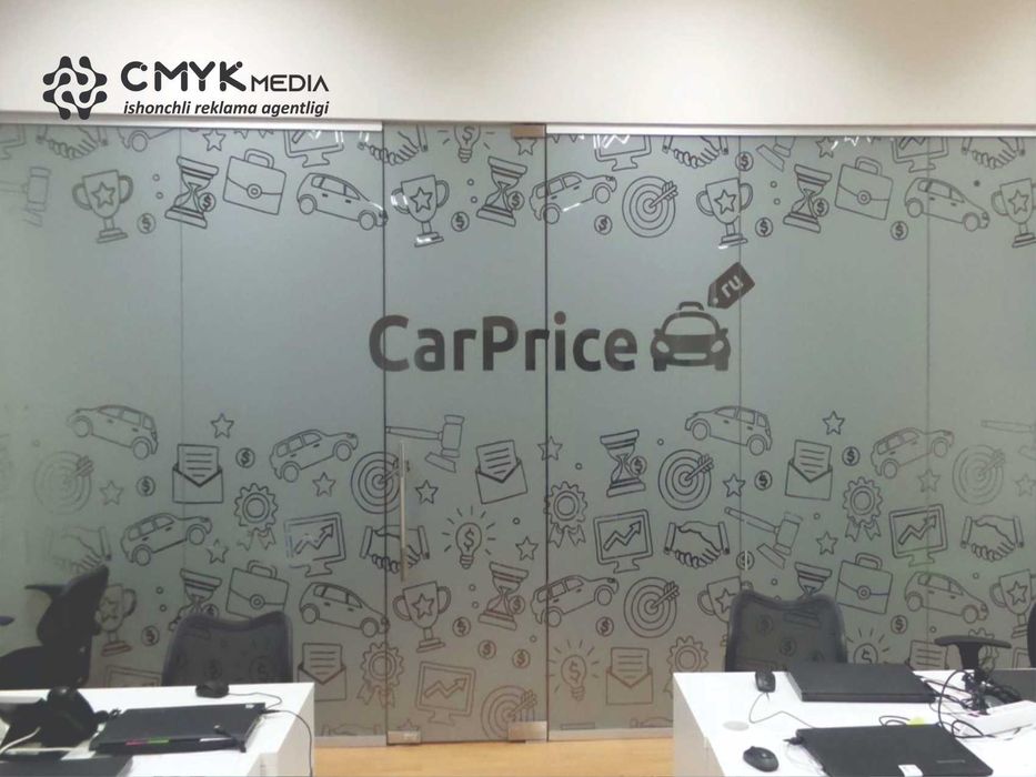 Tumanka REZKA матовый пленка, стеклянные перегородки  Sh020