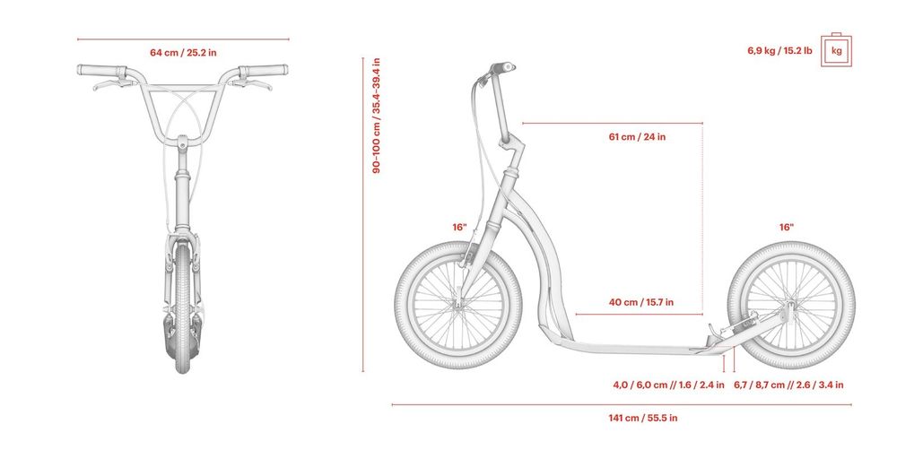 Vand trotinetă  aluminium  de adulți  Yedoo Friday 6.9 kg !
12705 - Y3