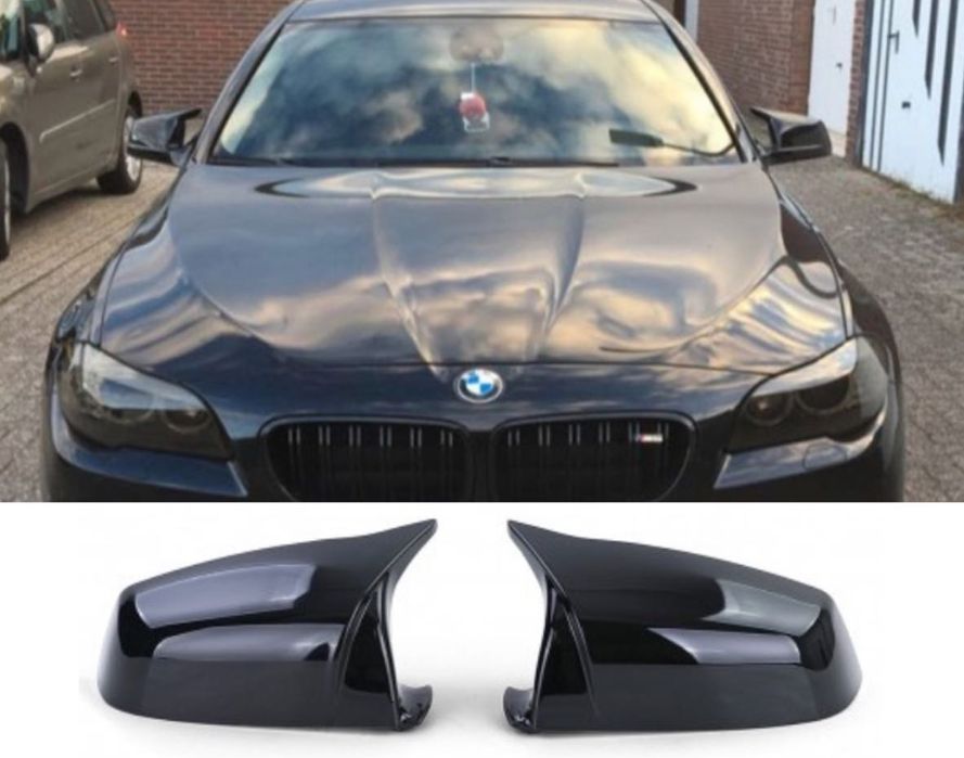 Капаци за огледала BMW F10/F11/F12/F13/F01/F07– черен гланц - фейслифт