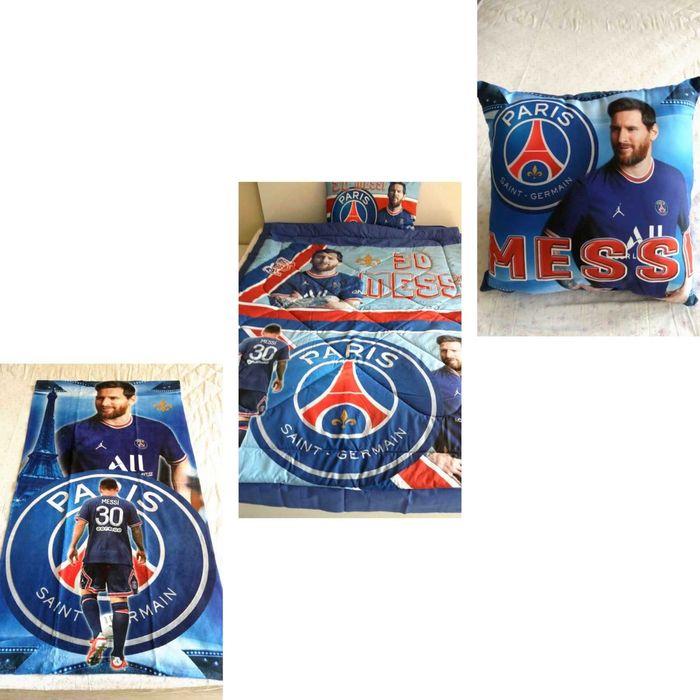 ПСЖ Меси - Спални комплекти със завивка или плик/Хавлии/Възглавнички