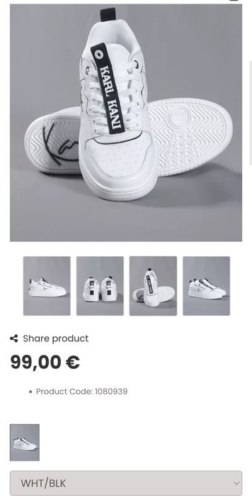 Asidasi Karl Kani sneakers 1989 Est Brooklyn NYC piele naturală Nr 42
