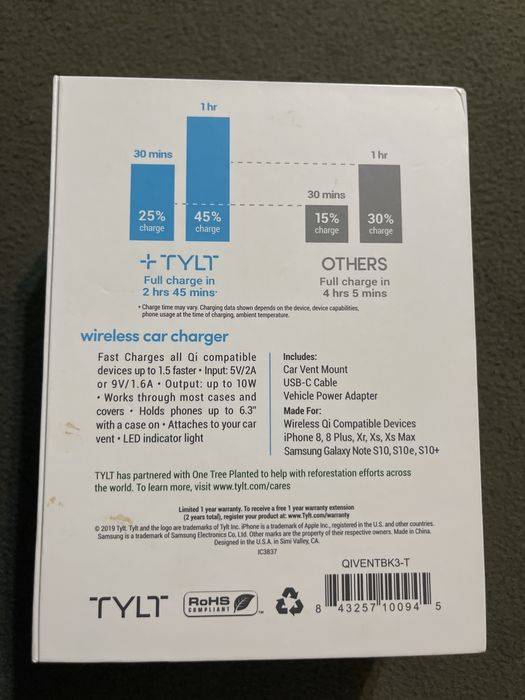 Безжично зарядно за кола