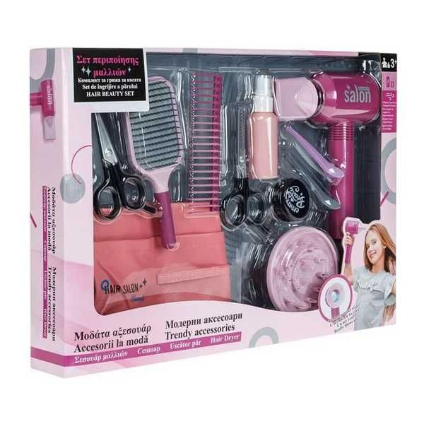 Комплект за фризьорство и грижа за коса за момиче с аксесоари,11 части
