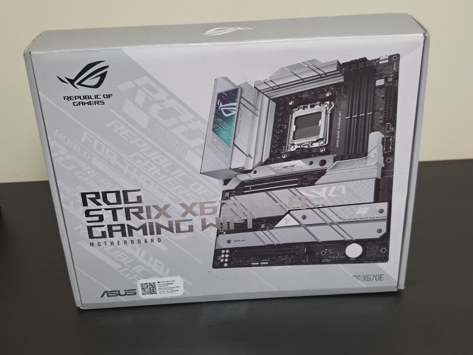 ASUS ROG Strix X670E-A Gaming WiFi AMD AM5 ATX Motherboard DDR5, HDMI, DP, Wi-Fi