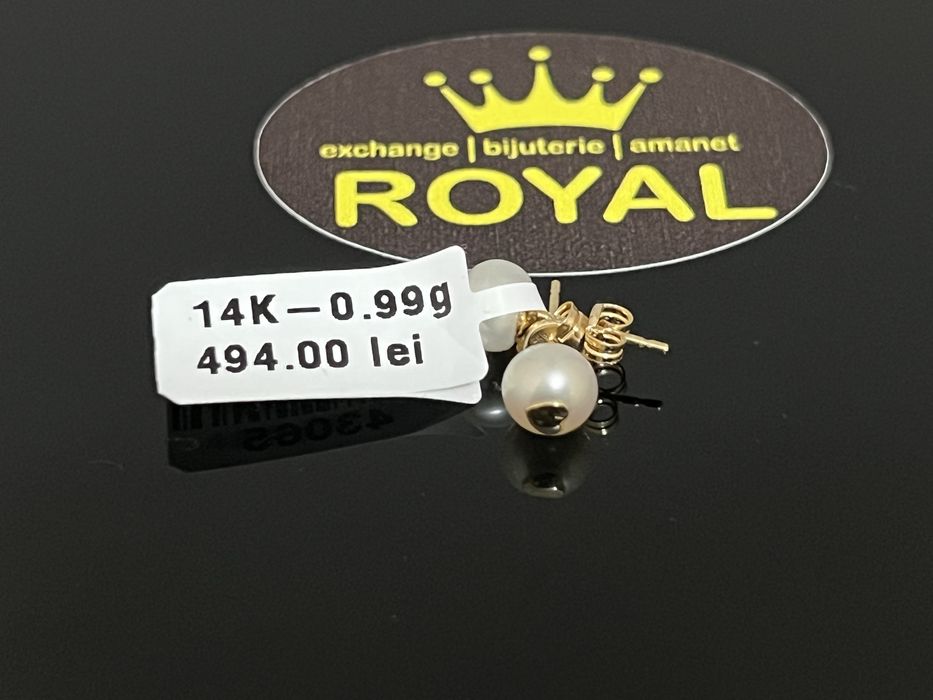 Bijuteria Royal CB : Cercei copil aur 14k 0,99 grame