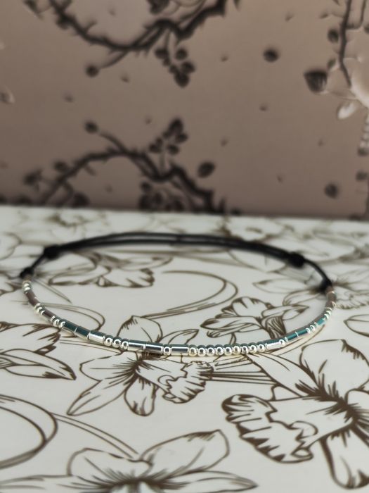 925 сребърни гривни с тайно послание в морзов код