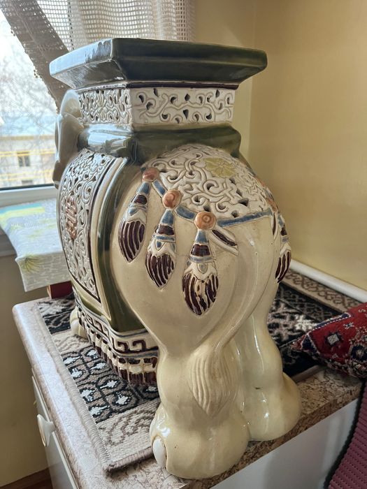 Ваза и слон антиквариат