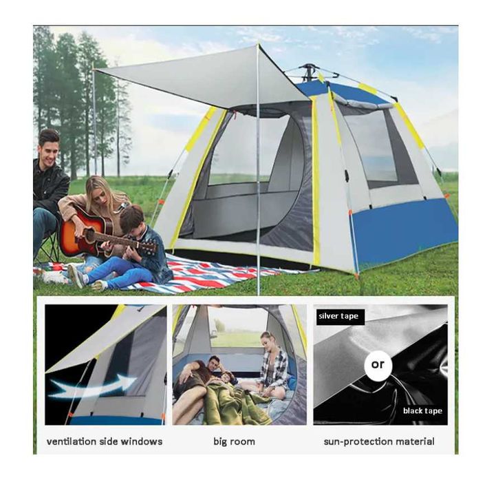 Палатка-2х2 метр 4 местный Автомат Доставка бесплатно