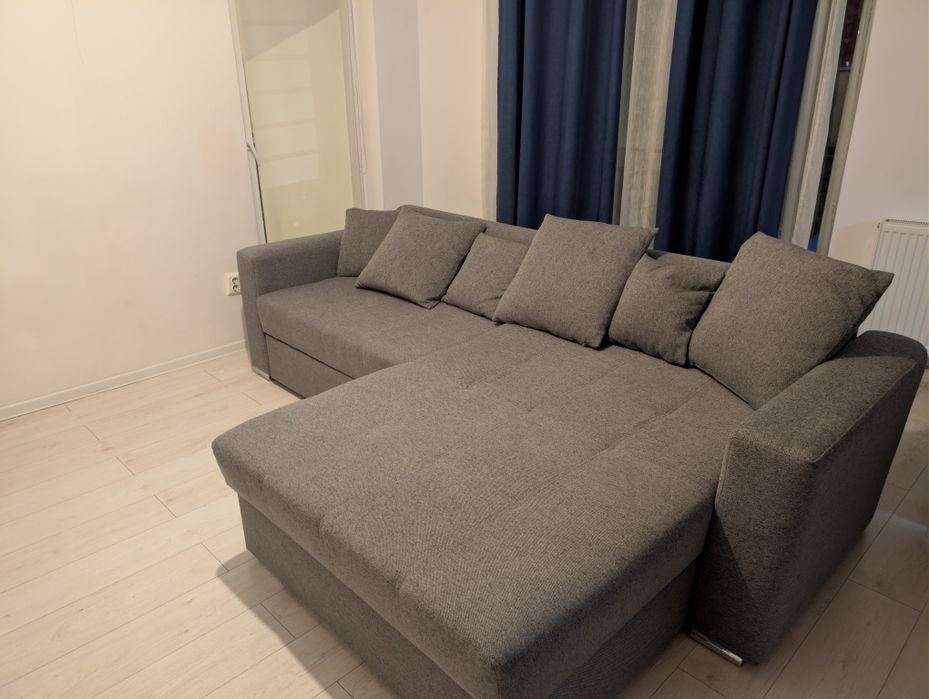 Colțar extensibil KringX Fjord interschimbabil, 266x90x165 cm