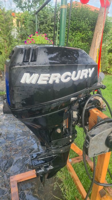 Извънбордов двигател Mercury 15hp четиритактов къс ботуш с дистанционно управление - щамбайн