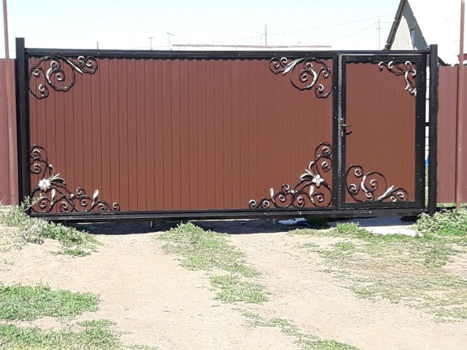 Откатные ворота ковка фото Откатные ворота ковка фото