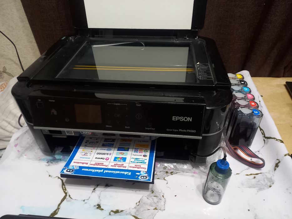 Epson px660. Принтер. 6 цвет. 3в 1. Срочно