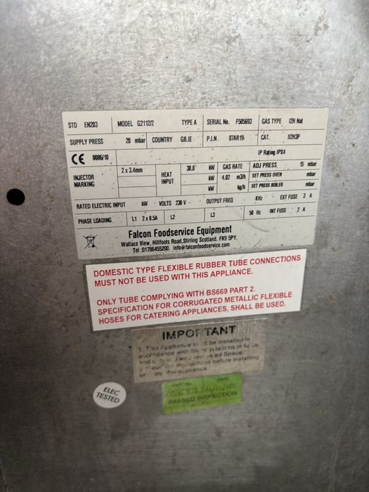 Cuptor panificatie pe gaz.