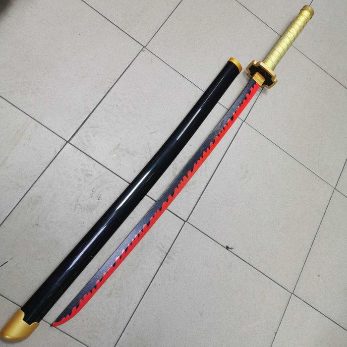 Demon Slayer Katana Cosplay Катана Острие от БАМБУК Аниме 80 и 104  см