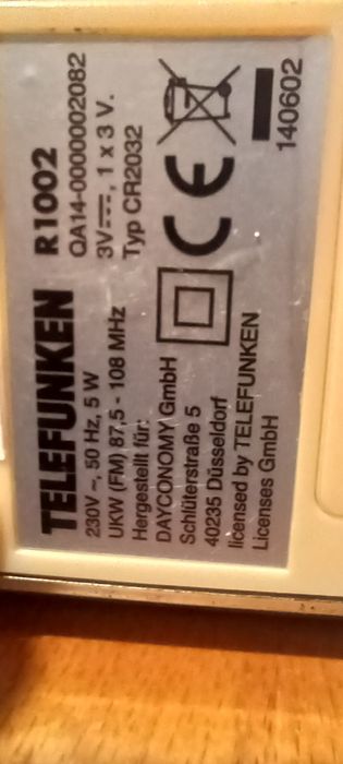 Radio ceas telefunken