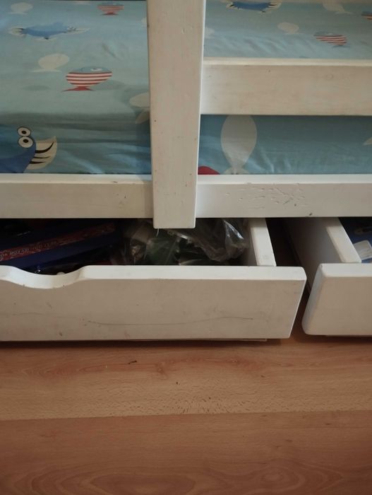 Домик кровать детская 160×80 с матрасом беспружинным