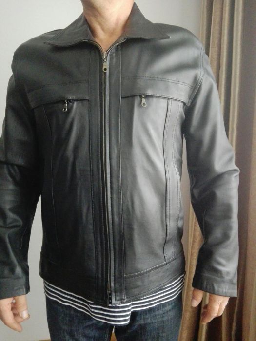 Geaca piele - noua, nepurtata, primavara-toamna mărime M