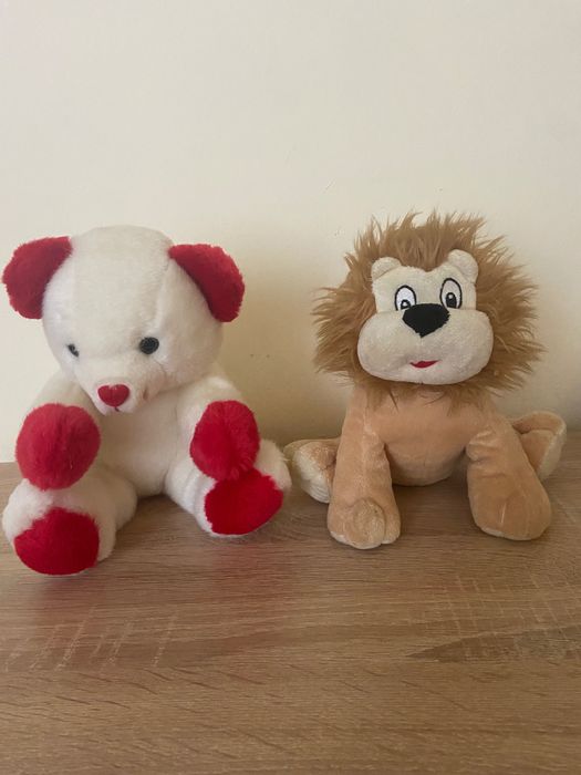 2 плюшени играчки/Мече и Лъвче
