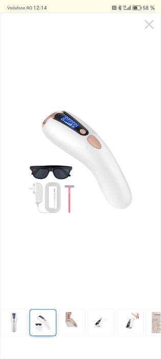 Epilator laser blitz automat ecran lcd