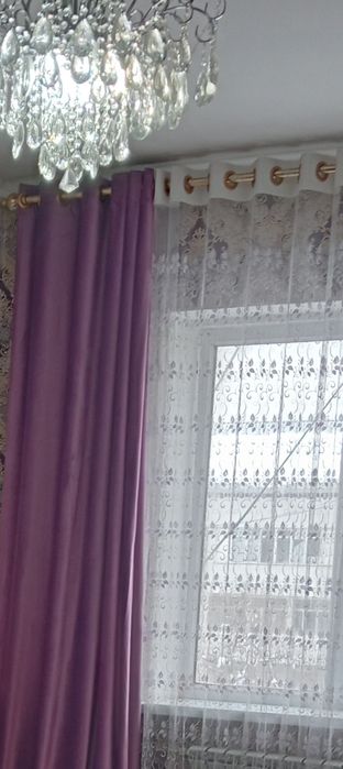 Шторы для гостинный с карнизом