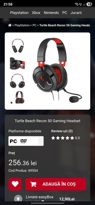 Vând căști Turtle Beach de gaming