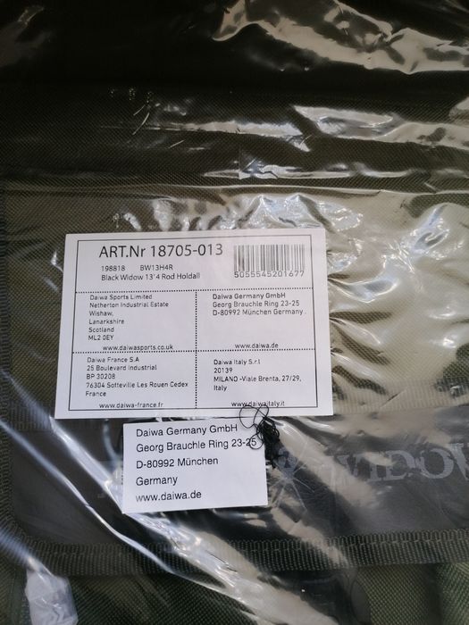 Huse DAIWA Black Widow 13 Ft pentru 4 lansete echipate