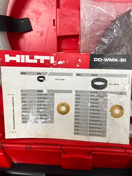 HILTI DD-WMK-BL Sistem de colectare a apei carota