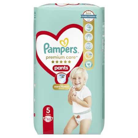 Scutece Chilotei Pampers Pants, Premium Care numarul 5, BAX 52 Buc