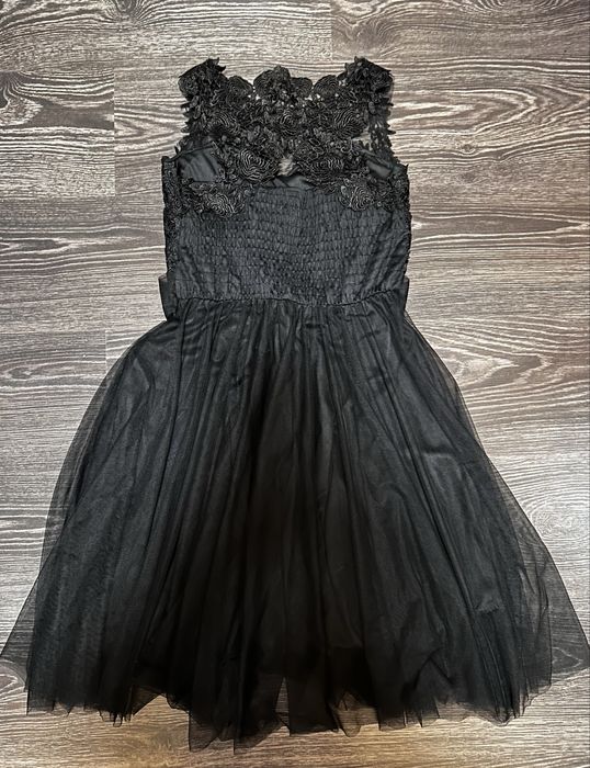 Официална черна рокля за момиче