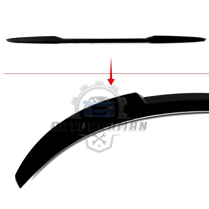 Спойлер за BMW F16 X6 M4 style черен гланц (2019+) крило нож лип