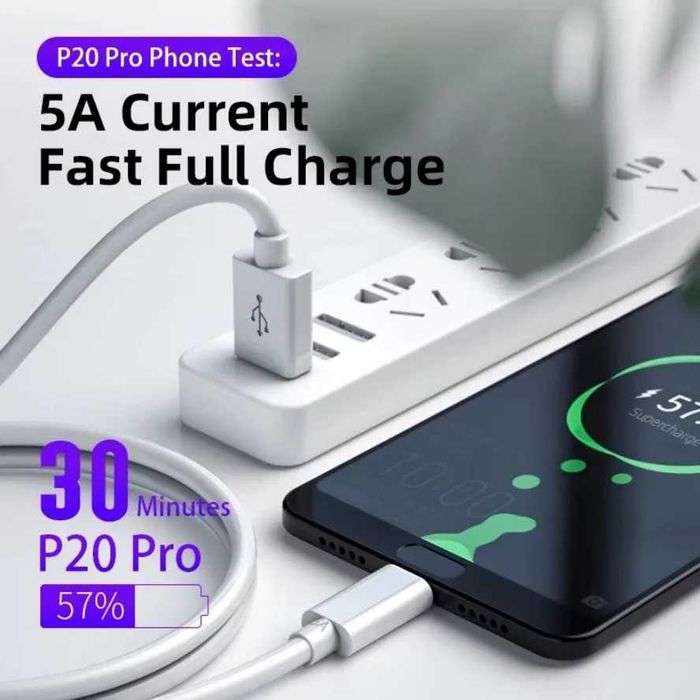 Кабел за зареждане 5A USB Type-C