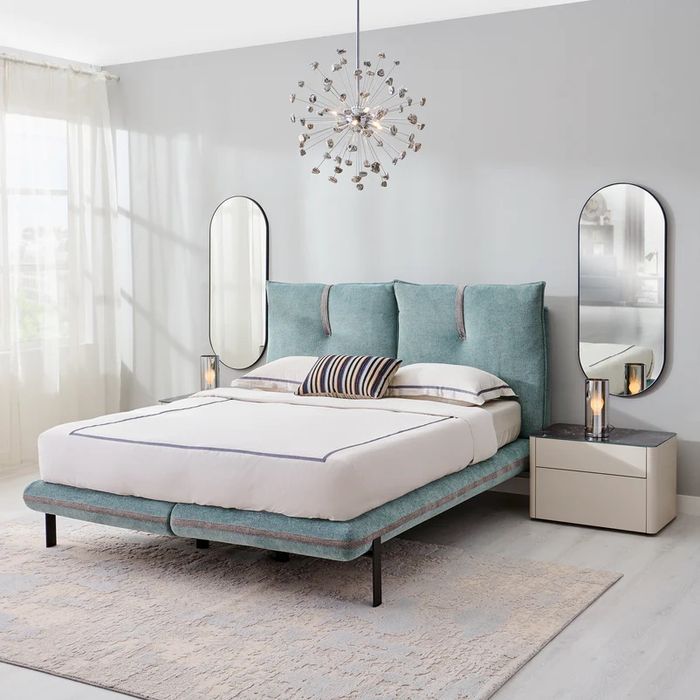 Pat tapisat somiera tip baza inclusa 160x200