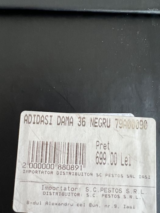 Vand pantofi sport negri TRUSSARDI , 36
