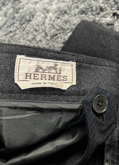 Hermes Made In Italy Wool Trousers Мъжко Долнище