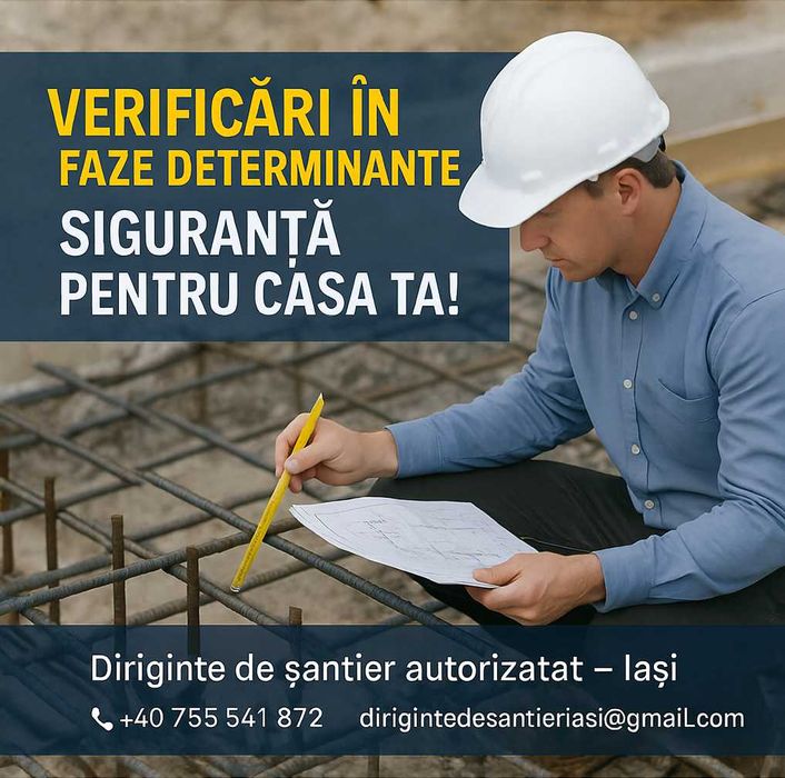 Diriginte șantier autorizat – prețuri avantajoase