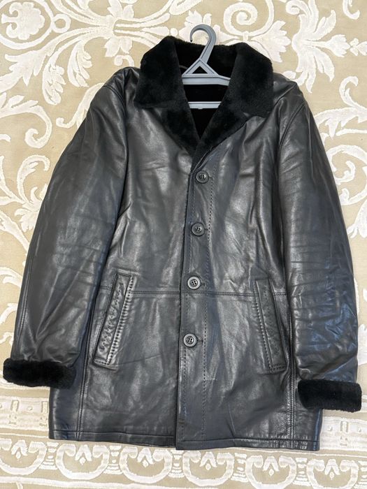 Мужская зимняя дубленка