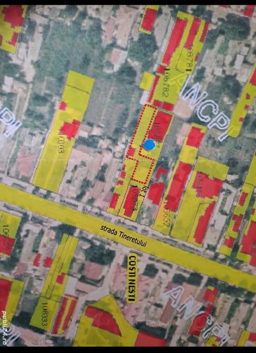 Central, str Tineretului - teren 494 mp cu casa 2 camere