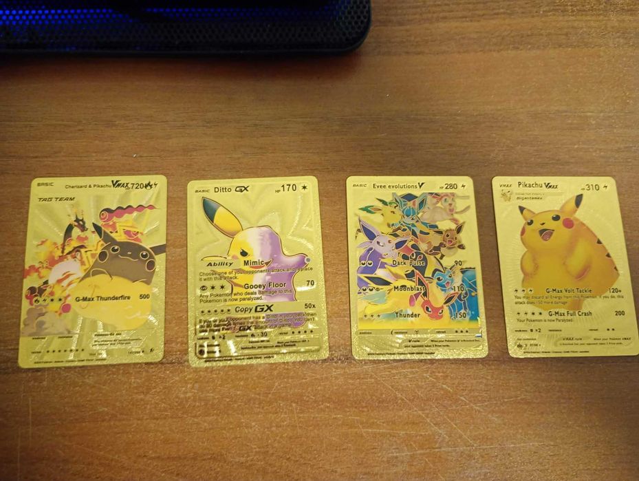 Pokémon Gold Foil cards
