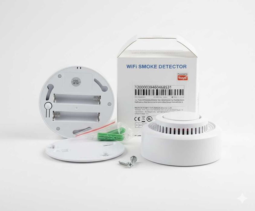 Умный датчик дыма DYGSM, для Умного дома, с поддержкой Алисы, Wi-Fi