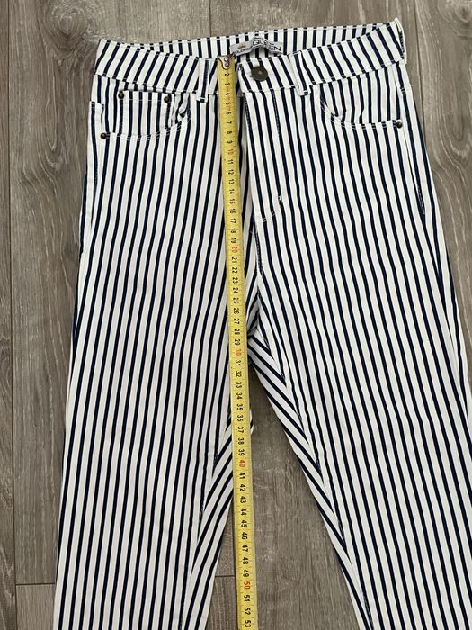 Pantaloni navy cu talie inalta nr.Xs