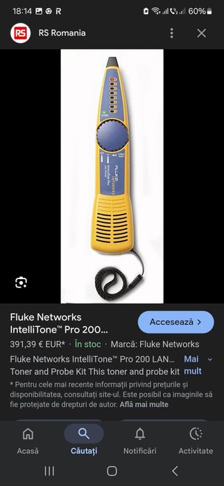 Fluke termometru 52ii si Fluke Networks IntelliTone Pro 200