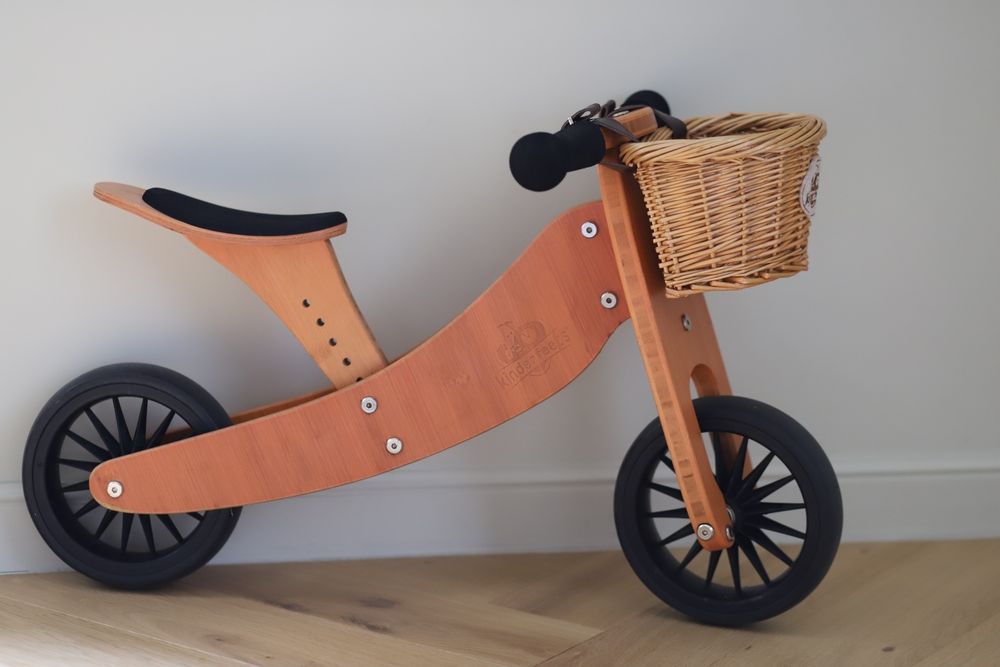 Kinderfeets Tiny Tot Plus Bamboo 2 in 1  Bicicleta/Tricicleta 18 luni - 4 ani