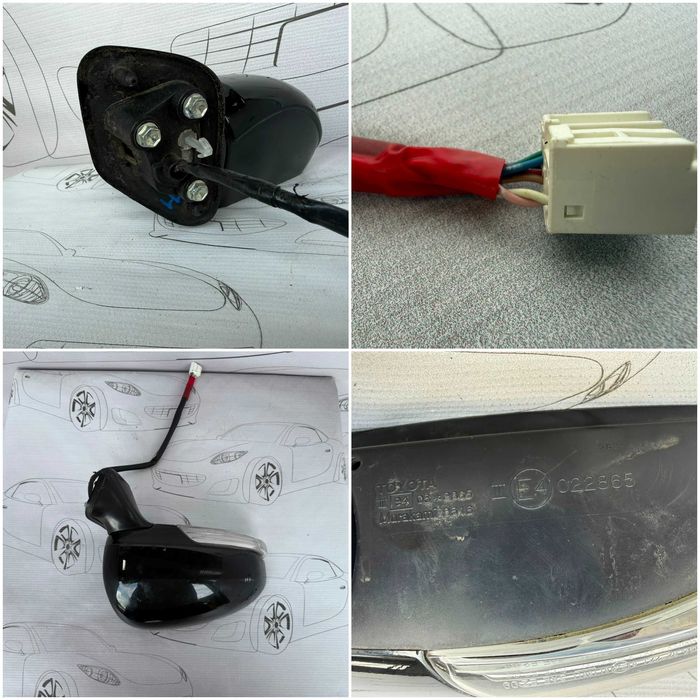 Oglindă Dreaptă 7 PINI Toyota Prius XW30 2015 / 2009-2015 / Cod OEM E4022865 (5D2)
