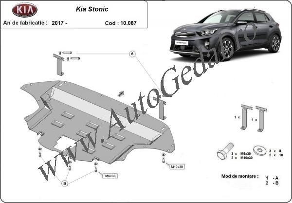 Scut motor metalic Kia Stonic 2018-prezent