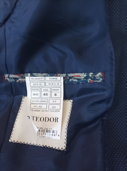 Мъжко синьо сако на Теодор